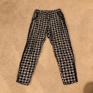 ***SOLD***Anthropologie Hei Hei Patterned Pom Pom Pants